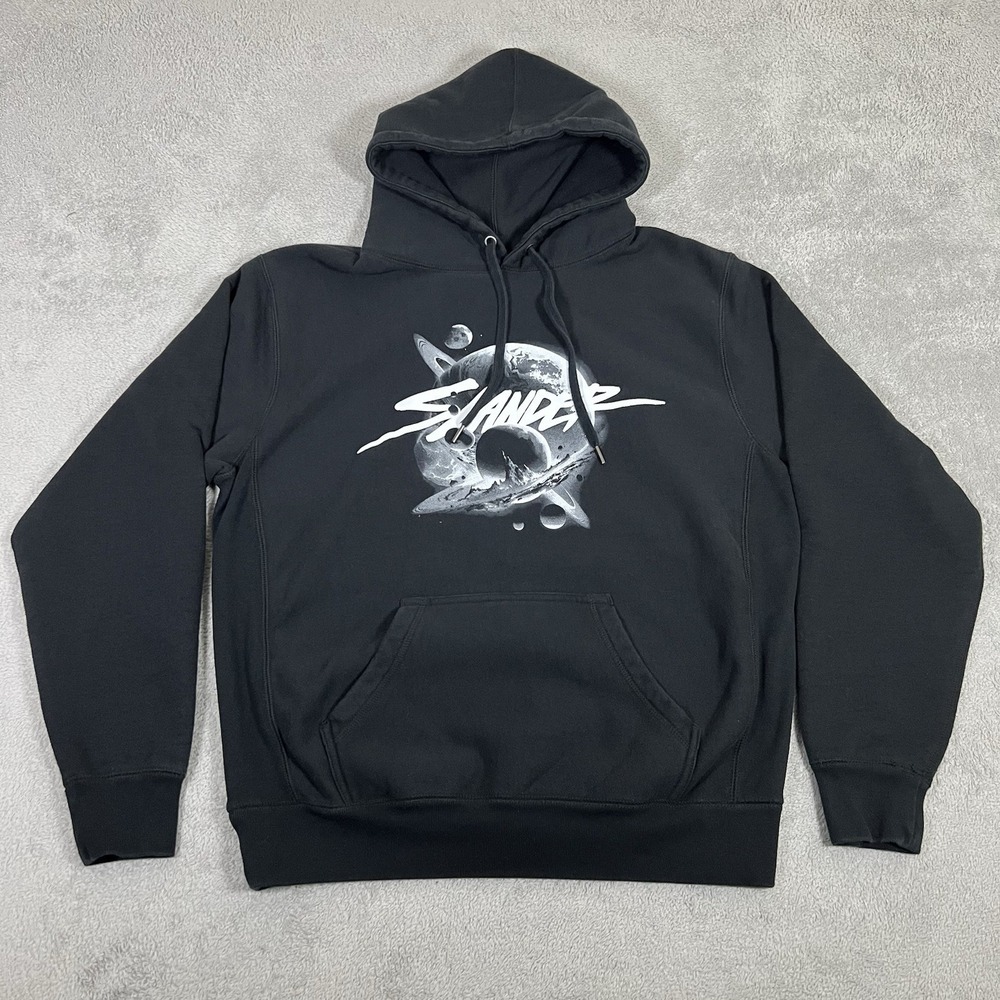Slander Hoodie Mens Medium Los Angeles Convention Center 2023 Pullover Black